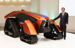 Mr. Kitao with concept tractor
